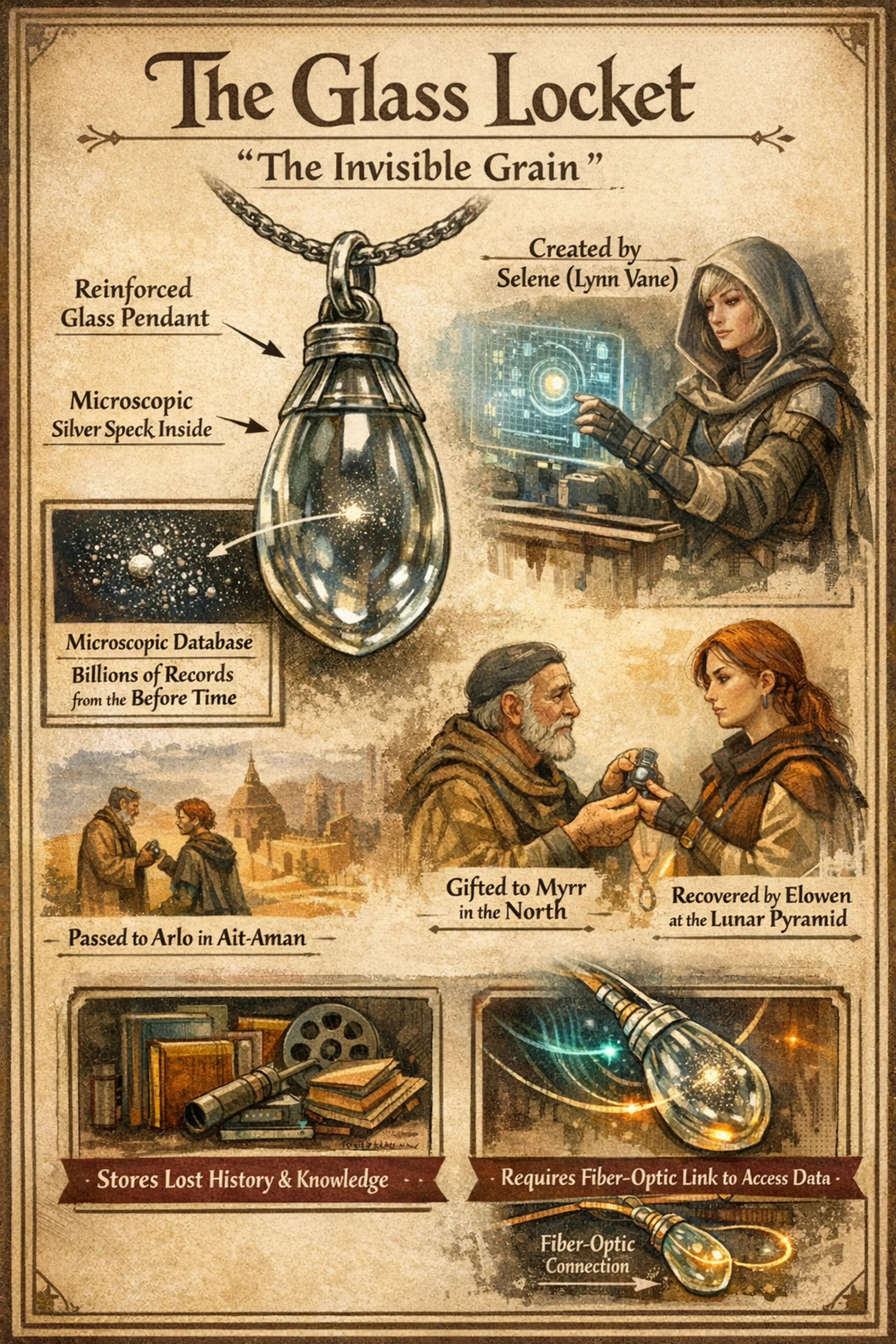 Lynn - Glass Locket (Portrait)