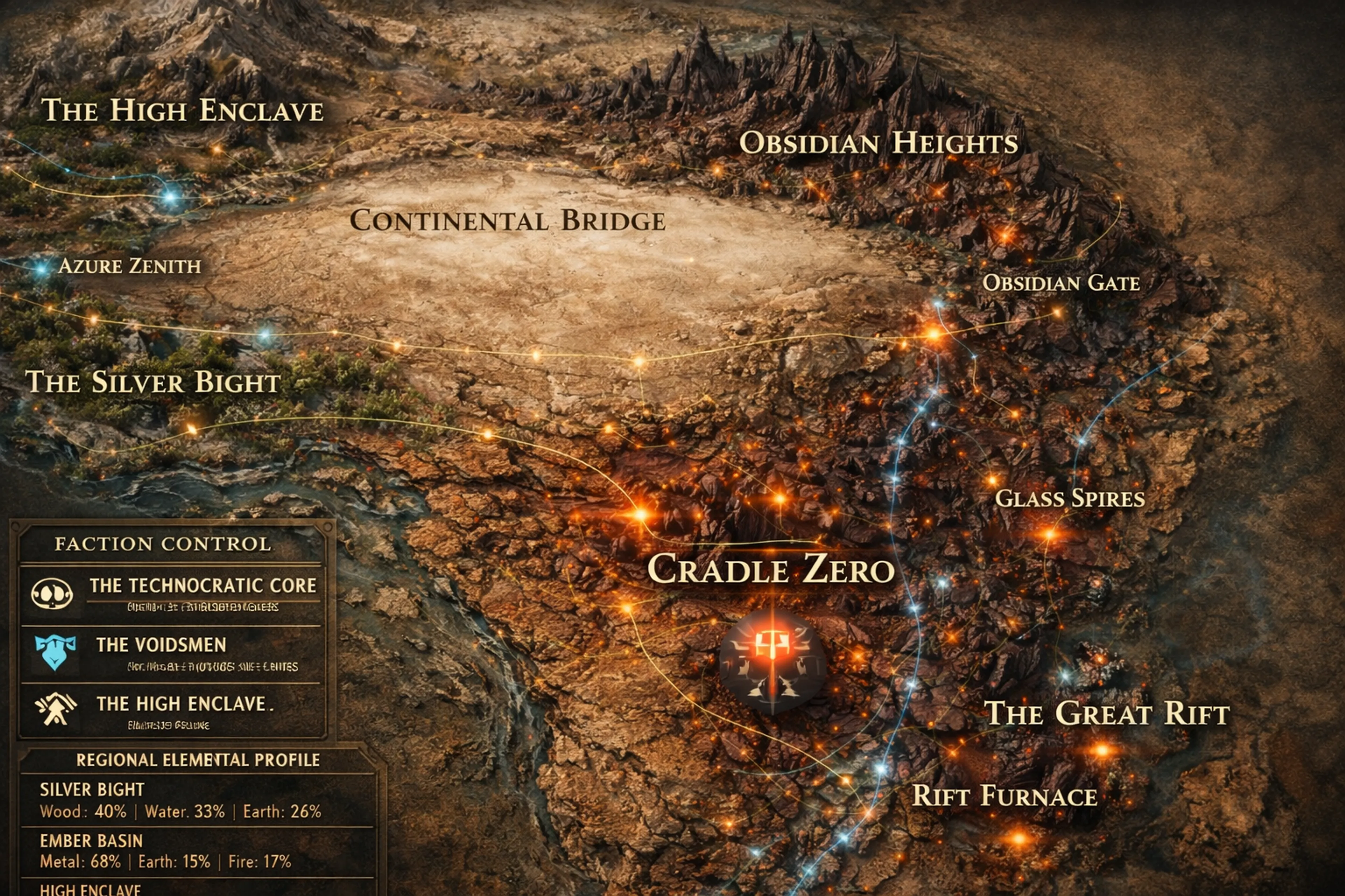 Detailed Map of the Ember Basin