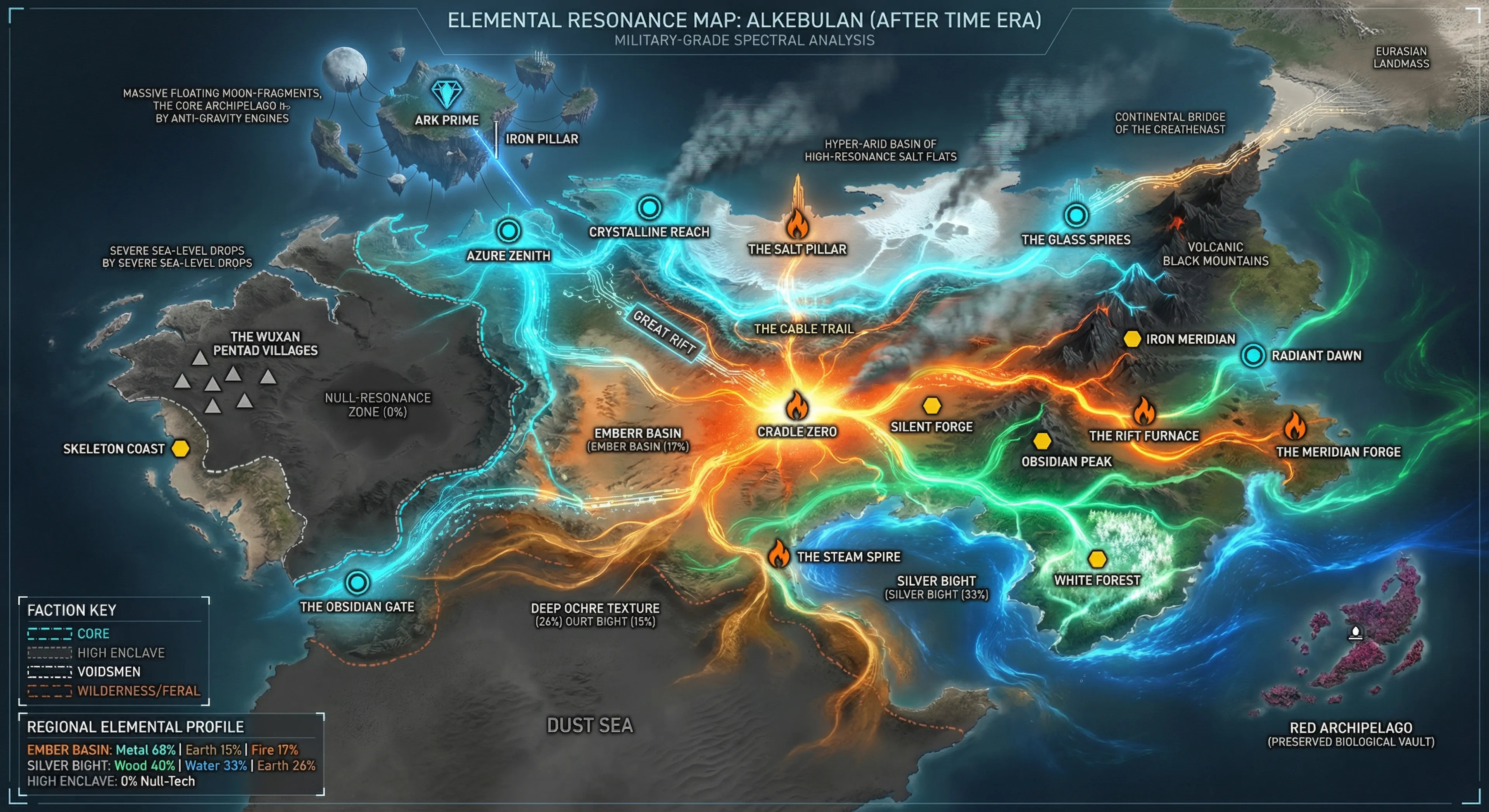 Topographical Map of the High Enclave